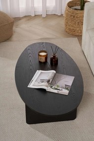 Τραπεζάκι Σαλονιού Ξύλο Μαύρο ORBA 120x65x40