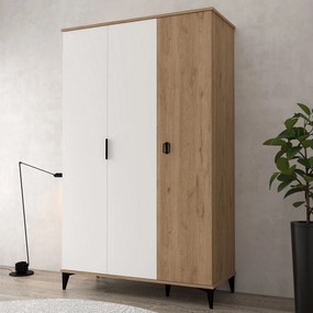 Ντουλάπα Sapphire Δρυς / Λευκό GROBA 12