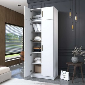 Ντουλάπα Λευκό BRINE 90x57.5x255
