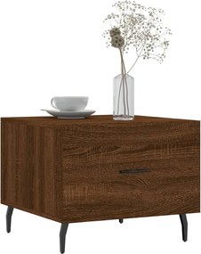 vidaXL Τραπεζάκια Σαλονιού 2 τεμ Brown Oak 50x50x40 εκ Επεξ. Ξύλο