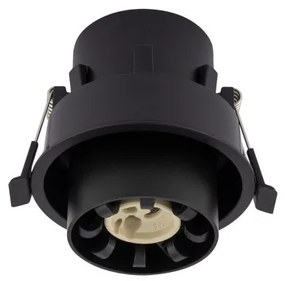 Σποτ Φωτιστικό Χωνευτό Στρογγυλό GU10 10W IP20 Mono Slide Nowodvorski-10799-Μαύρο 10799