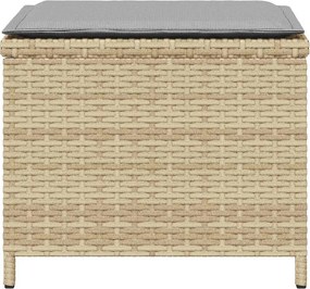 vidaXL Garden Stool με μαξιλάρι 4 τεμ. Μικτό μπεζ