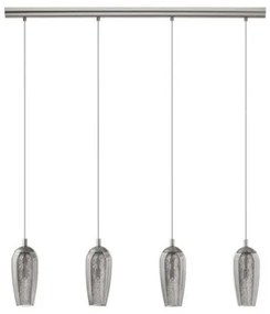 Κρεμαστό Φωτιστικό Οροφής Ράγα LED IP20 4xG9 2.5W FARSALA Ασημί-Χρώμιο 96344 Eglo-96344-Ασημί 96344