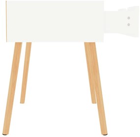 vidaXL Κομοδίνα 2 τεμ. Λευκά 40 x 40 x 56 εκ. από Επεξεργ. Ξύλο