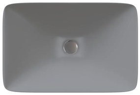 Sanitec Aktis 283 Νιπτήρας Συνθετικός Επικαθήμενος 60,5x38,5x9cm Cement