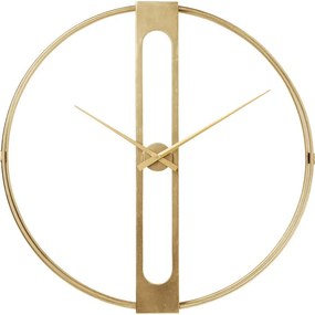 Ρολόι Τοίχου Clip Gold Ø107cm 107x44695x107εκ - Χρυσό