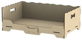 Intra απο ξύλο plywood 3mm-4mm πάχος - Ξύλινο κρεβάτι για σκύλους προμήθειες για κατοικίδια Δίασταση 30x30 cm Intraeaxys-6o3yw0p7