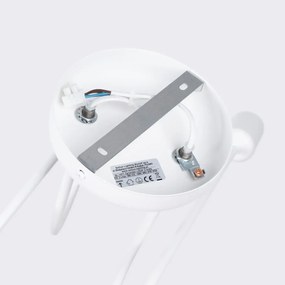 Φωτιστικό οροφής LOOP 2 λευκό ατσάλι/2xmax 15W LED