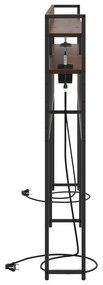 vidaXL Κεφαλάρι Αποθήκης με ράφι Καφέ δρυς 180 cm Επεξεργασμένο ξύλο