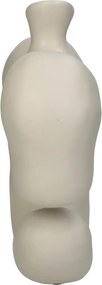 Βάζο ArteLibre Ακανόνιστο Ιβουάρ Polyresin 22.5x8x23.5cm