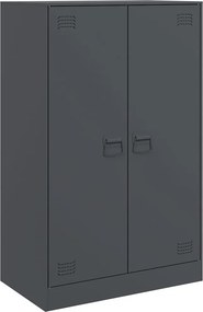 vidaXL Μπουφές Ανθρακί 67x39x107 εκ. από Ατσάλι