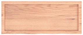 vidaXL Πάγκος Μπάνιου Αν. Καφέ 100x40x(2-6) εκ. Επεξεργ. Μασίφ Ξύλο