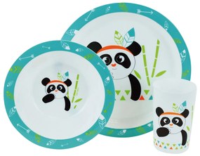 Παιδικό Σετ Φαγητού 3τμχ Ango Indian Panda