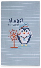 Παιδική Πετσέτα Θαλάσσης (70x120) Nef-Nef Homeware Penguin L.Blue