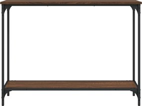 vidaXL Τραπέζι Κονσόλα Καφέ Δρυς 101x30,5x75 εκ. Επεξεργασμένο Ξύλο