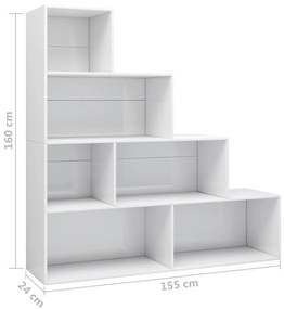 ΒΙΒΛΙΟΘΗΚΗ/ΔΙΑΧΩΡΙΣΤΙΚΟ ΓΥΑΛΙΣΤ.ΛΕΥΚΟ 155X24X160 ΕΚ ΜΟΡΙΟΣΑΝΙΔΑ 800663