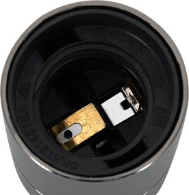 vidaXL Λαμπτήρες 2 τεμάχια γυαλιστερό μαύρο E27