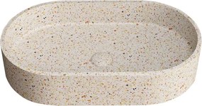 Karag Linus CS-0010-E13 Fruitcake 60x35 - Επιτραπέζιος Νιπτήρας Terrazzo