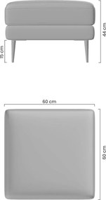 Πουφ Niki/ Γκρι / 60x44x60 BOG871