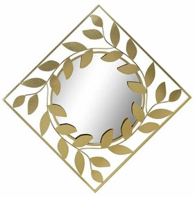 Τοίχο καθρέφτη DKD Home Decor Χρυσό Laurel 120 x 2,5 x 120 cm (120 Τεμάχια)