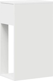 vidaXL Πύργος υπολογιστή με συρτάρι Λευκό 30x44x74 cm