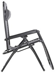 ΠΟΛΥΘΡΟΝΑ RELAX COMPANION HM5095.11 ΓΚΡΙ TEXTILENE-ΜΑΥΡΟ ΜΕΤΑΛΛΟ 67x145x110Υεκ.