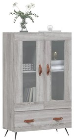 vidaXL Ντουλάπα Γκρι Sonoma 69,5 x 31 x 115 εκ. από Επεξεργασμένο Ξύλο
