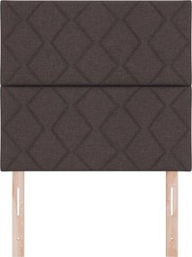 vidaXL Κεφαλάρι Σκούρο Καφέ 90 cm ύφασμα