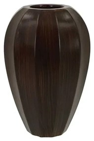MarHome ΒΑΖΟ ΣΚΟΥΡΟ ΚΑΦΕ ΚΕΡΑΜΙΚΟ ΜΠΟΜΠΑ Φ16x27cm - 12/KIB  15-22507-25