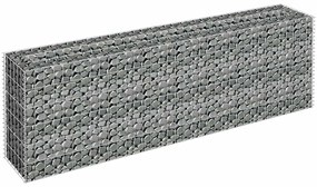 vidaXL Συρματοκιβώτιο-Γλάστρα Υπερυψωμένη 180x30x60 εκ. Γαλβ. Χάλυβας
