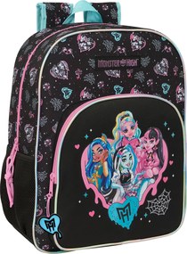 Σχολική Τσάντα Monster High Μαύρο 33 x 42 x 14 cm