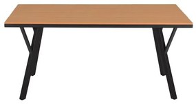 Τραπέζι FL6514 Fylliana Μεταλλικό Polywood Γκρί 160x91x72 εκ. 160x91x72 εκ.