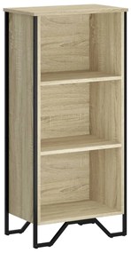 vidaXL Βιβλιοθήκη Sonoma Δρυς 50x31x106 εκ. από Επεξεργασμένο Ξύλο