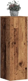 vidaXL Βάσεις Φυτών Όψη Παλαιού Ξύλου 33x33x100 εκ. Επεξ. Ξύλο