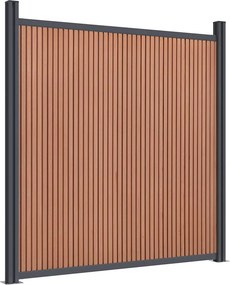 vidaXL Πάνελ Περίφραξης Καφέ 526 x 186 εκ. από WPC