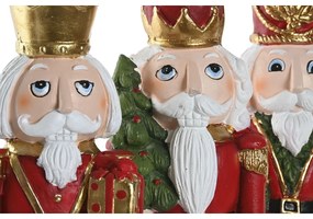 Χριστουγεννιάτικο Στολίδι Home ESPRIT Πολύχρωμο Καρυοθραύστης 14 x 13 x 48 cm (3 Μονάδες)