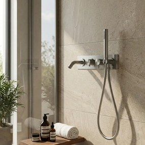 Sparke Musa 18 Inox Brushed - Εντοιχιζόμενη Μπαταρία Λουτρού