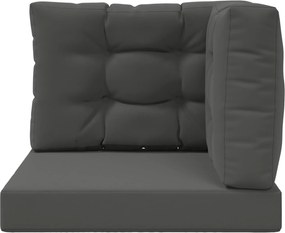 vidaXL Μαξιλάρι Καναπέ Εξωτερικού Χώρου 3 pcs Ανθρακί Πολυεστέρας