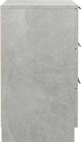 vidaXL Κομοδίνα Γκρι Σκυροδέματος 40x36x65 εκ.