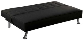 Καναπές Κρεβάτι EUROPA Ύφ.Μαύρο 176x82x80cm Bed:176x102x40cm