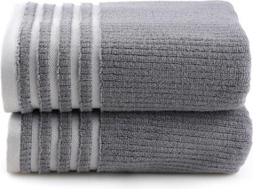 Bath Towel Set (2 Pieces) Mayra - Dark Grey Dark Grey