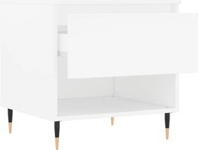 vidaXL Τραπεζάκι Σαλονιού Λευκό 50 x 46 x 50 εκ. από Επεξεργ. Ξύλο