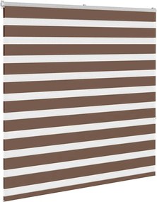 vidaXL Ζέβρα τυφλή Καφέ Πλάτος υφάσματος 145,9 εκ. Πολυεστέρας
