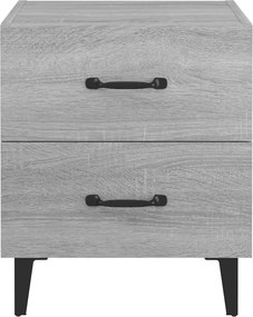 vidaXL Κομοδίνο Γκρι Sonoma 40 x 35 x 47,5 εκ.