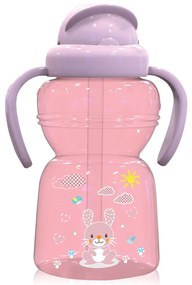 LORELLI SPORT SIPPER ΠΛΑΣΤΙΚΟ ΚΥΠΕΛΛΟ ΜΕ ΚΑΛΑΜΑΚΙ ΚΑΙ ΧΕΡΟΥΛΙΑ ANIMALS 325ML BLUSH PINK 10200770002