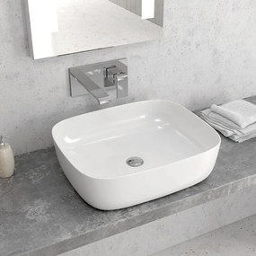 Νιπτήρας Επικαθήμενος LT 2143 49x39,5x15cm White Karag Πορσελάνη