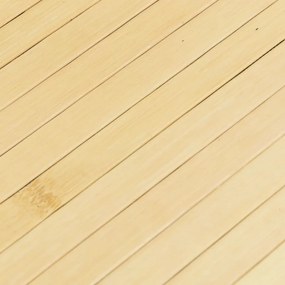 vidaXL Χαλί Στρογγυλό Ανοιχτό Φυσικό 100 εκ. Μπαμπού