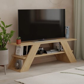 ΕΠΙΠΛΟ ΤΗΛΕΟΡΑΣΗΣ FARFALLA MEGAPAP ΧΡΩΜΑ ΦΥΣΙΚΟ ΟΞΙΑΣ 120X33,5X40ΕΚ.