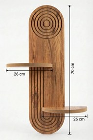 Ράφι Τοίχου Δρυς BOCLUMA 26x13x35