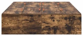 vidaXL Σκελετός Κρεβατιού Καπνιστή δρυς 190 x 120 x 31.5 εκ.